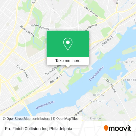 Pro Finish Collision Inc map
