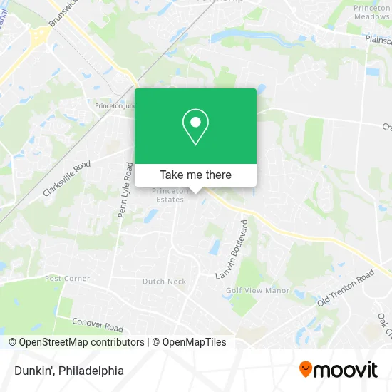 Dunkin' map
