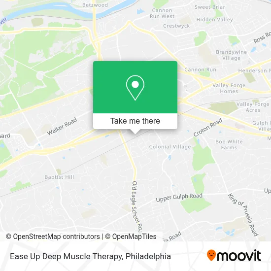 Ease Up Deep Muscle Therapy map