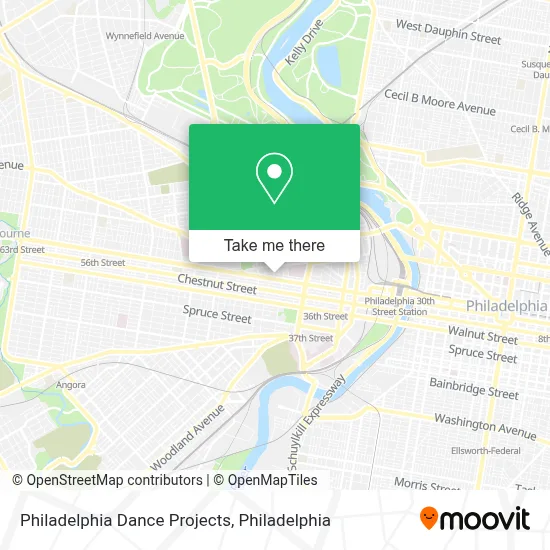 Philadelphia Dance Projects map