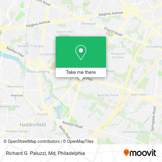 Richard G. Paluzzi, Md map