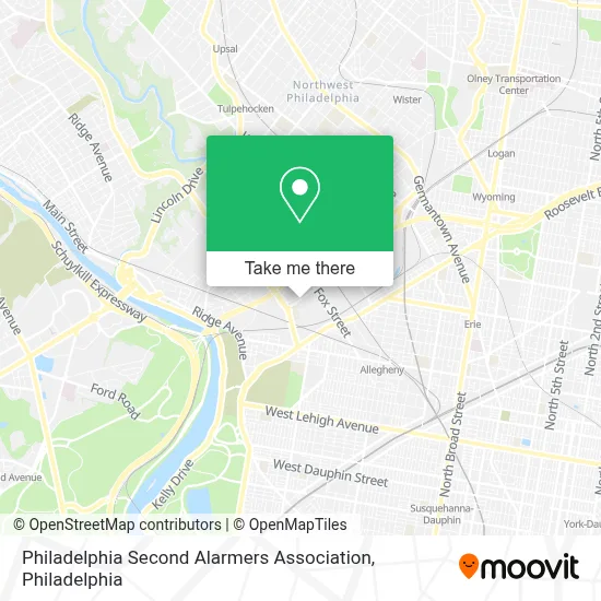 Philadelphia Second Alarmers Association map