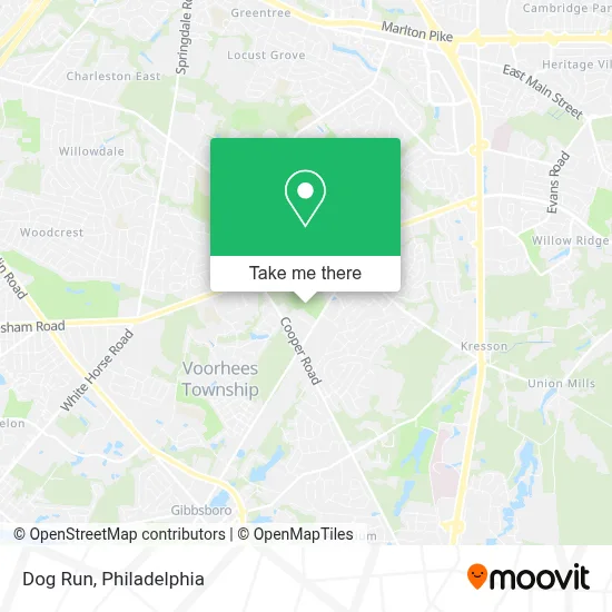 Dog Run map