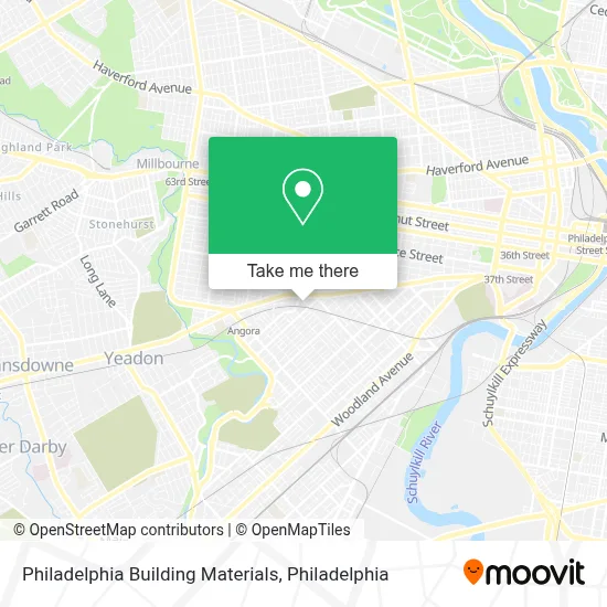 Philadelphia Building Materials map
