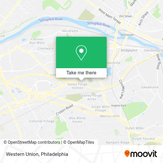 Western Union map