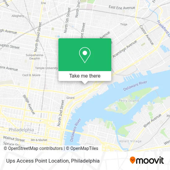 Ups Access Point Location map