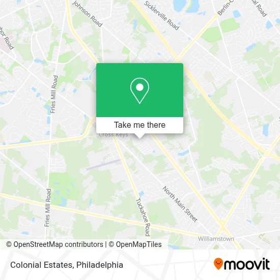 Colonial Estates map