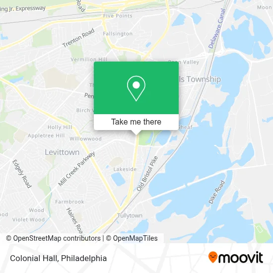 Colonial Hall map