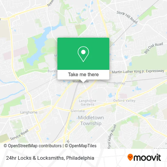 24hr Locks & Locksmiths map