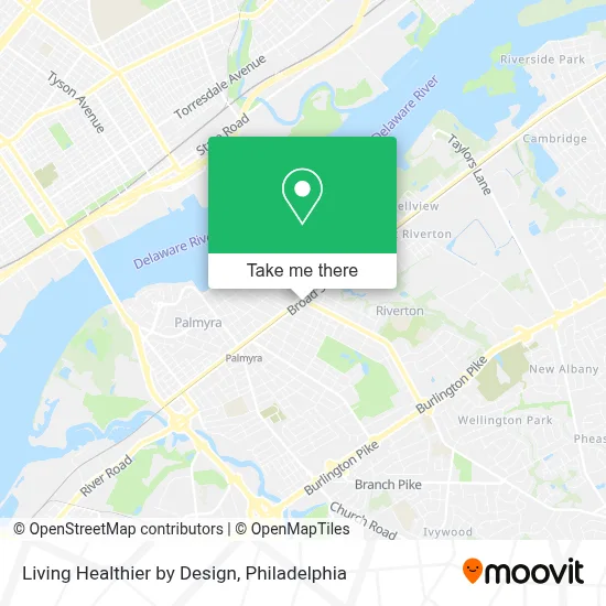 Living Healthier by Design map