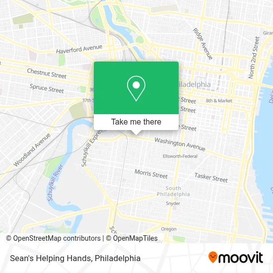 Sean's Helping Hands map