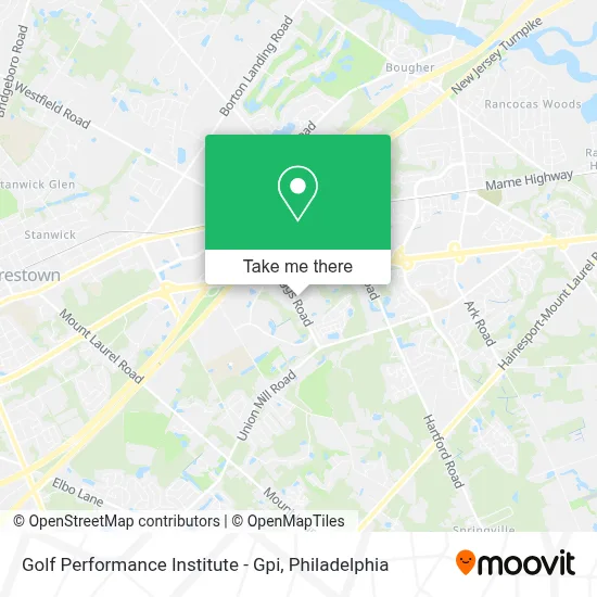Golf Performance Institute - Gpi map