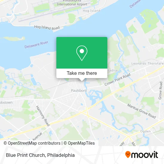 Blue Print Church map