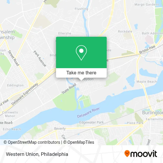 Western Union map