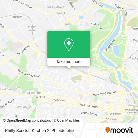 Philly Scratch Kitchen 2 map