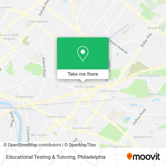 Educational Testing & Tutoring map