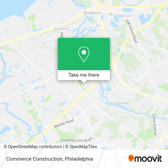 Commerce Construction map