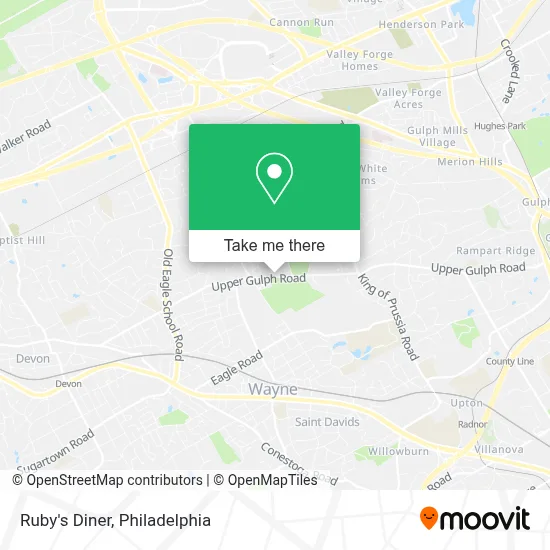 Ruby's Diner map
