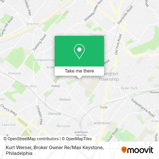 Kurt Werner, Broker Owner Re / Max Keystone map