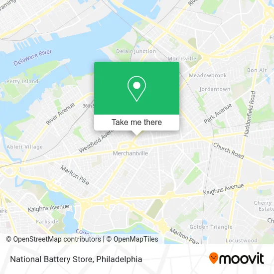 National Battery Store map