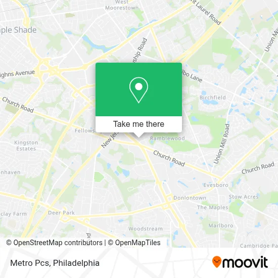 Metro Pcs map