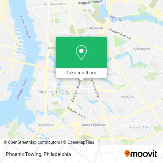 Phoenix Towing map