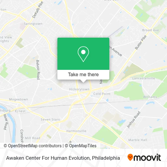 Awaken Center For Human Evolution map