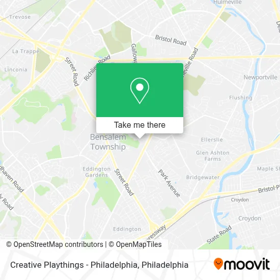 Creative Playthings - Philadelphia map