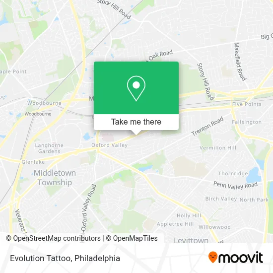 Evolution Tattoo map
