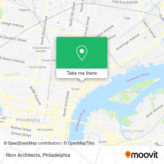 Rkm Architects map