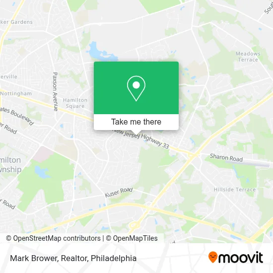 Mark Brower, Realtor map