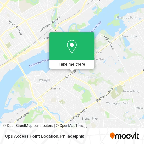 Ups Access Point Location map
