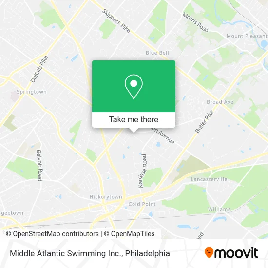 Middle Atlantic Swimming Inc. map