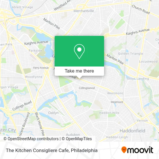 The Kitchen Consigliere Cafe map
