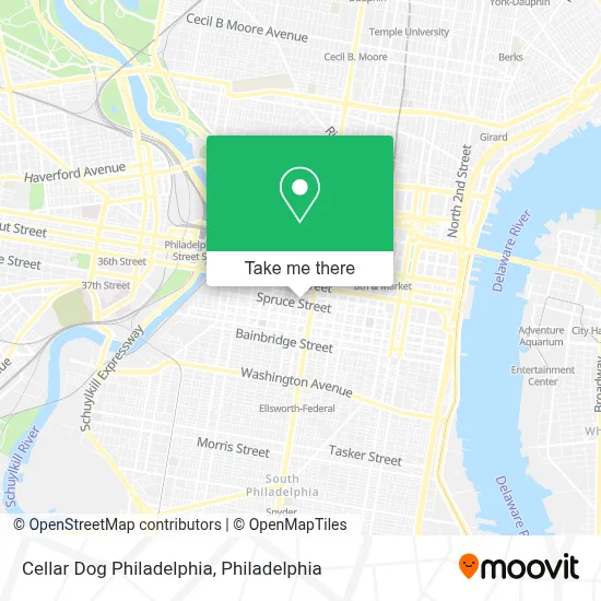 Cellar Dog Philadelphia map
