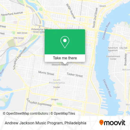 Andrew Jackson Music Program map