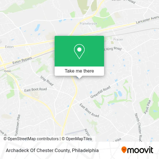Archadeck Of Chester County map