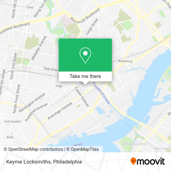 Keyme Locksmiths map