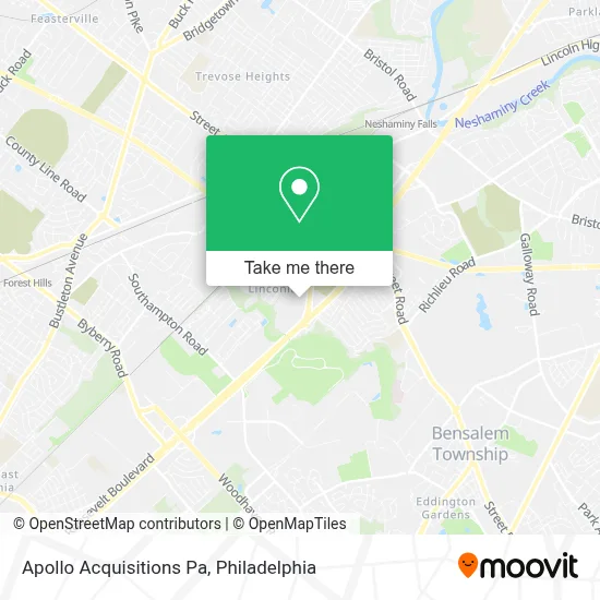 Apollo Acquisitions Pa map