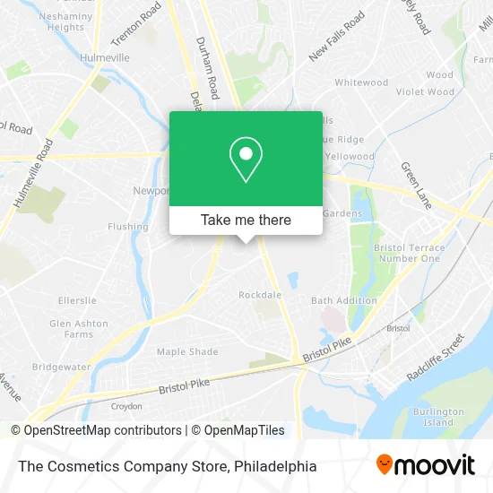 The Cosmetics Company Store map