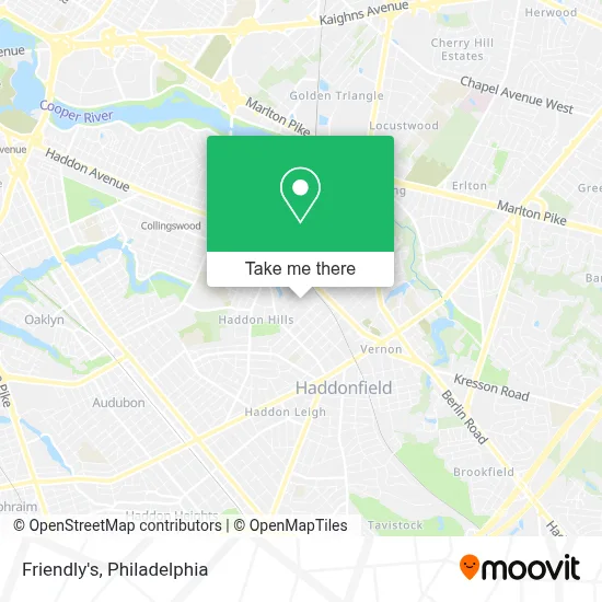 Friendly's map