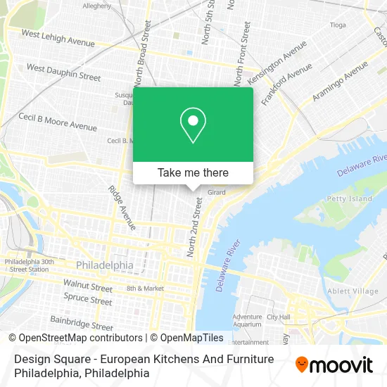 Design Square - European Kitchens And Furniture Philadelphia map