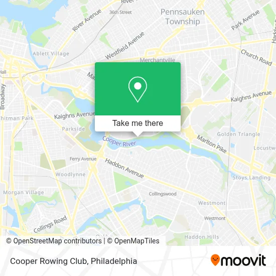 Cooper Rowing Club map
