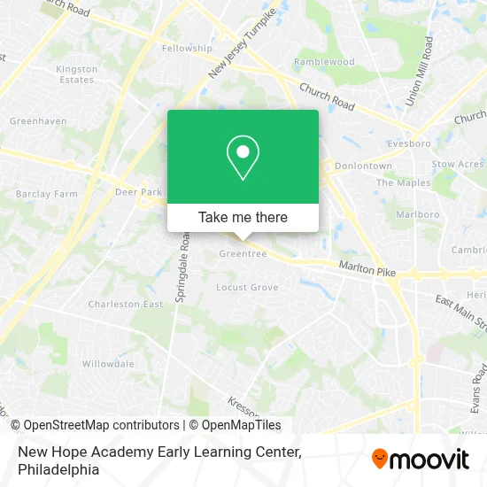 New Hope Academy Early Learning Center map