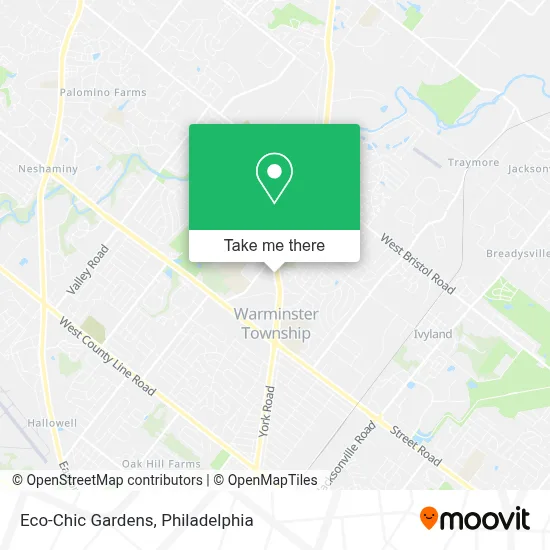 Eco-Chic Gardens map