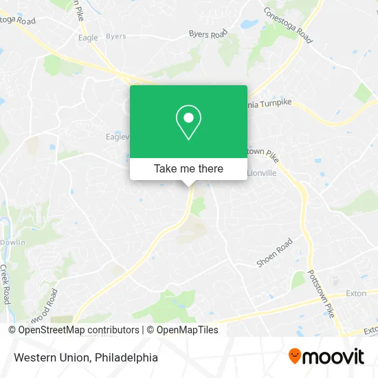 Western Union map