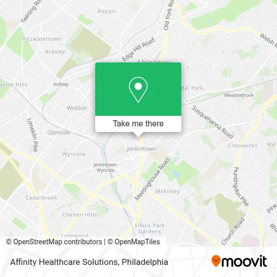 Affinity Healthcare Solutions map