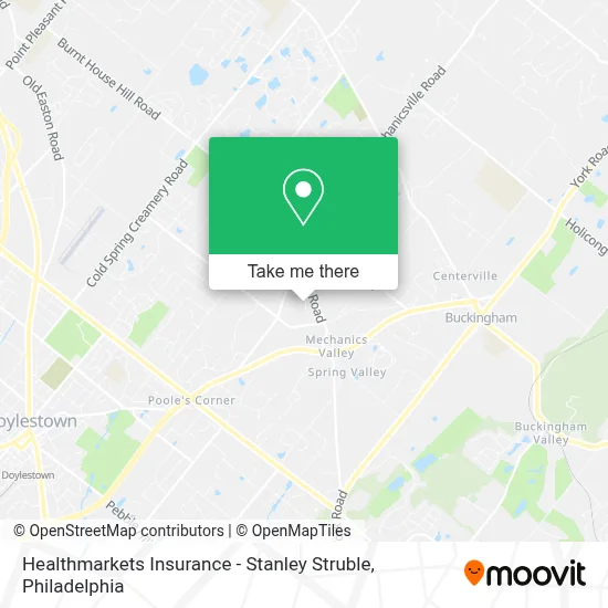Healthmarkets Insurance - Stanley Struble map