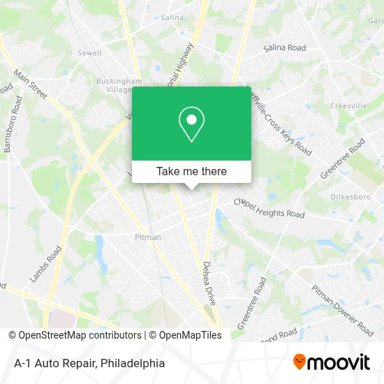 A-1 Auto Repair map