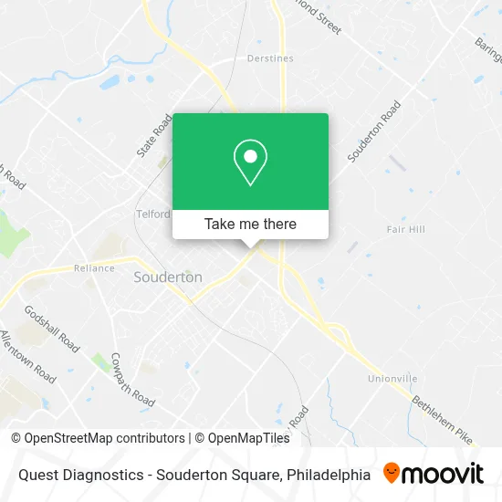 Quest Diagnostics - Souderton Square map